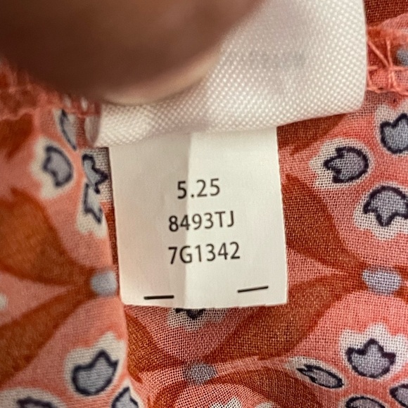 btween Pink Orange Smocked Ruffled Sundress long sleeve Dress Size 10 - Picture 9 of 10